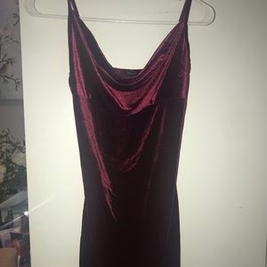 Maroon mini dress